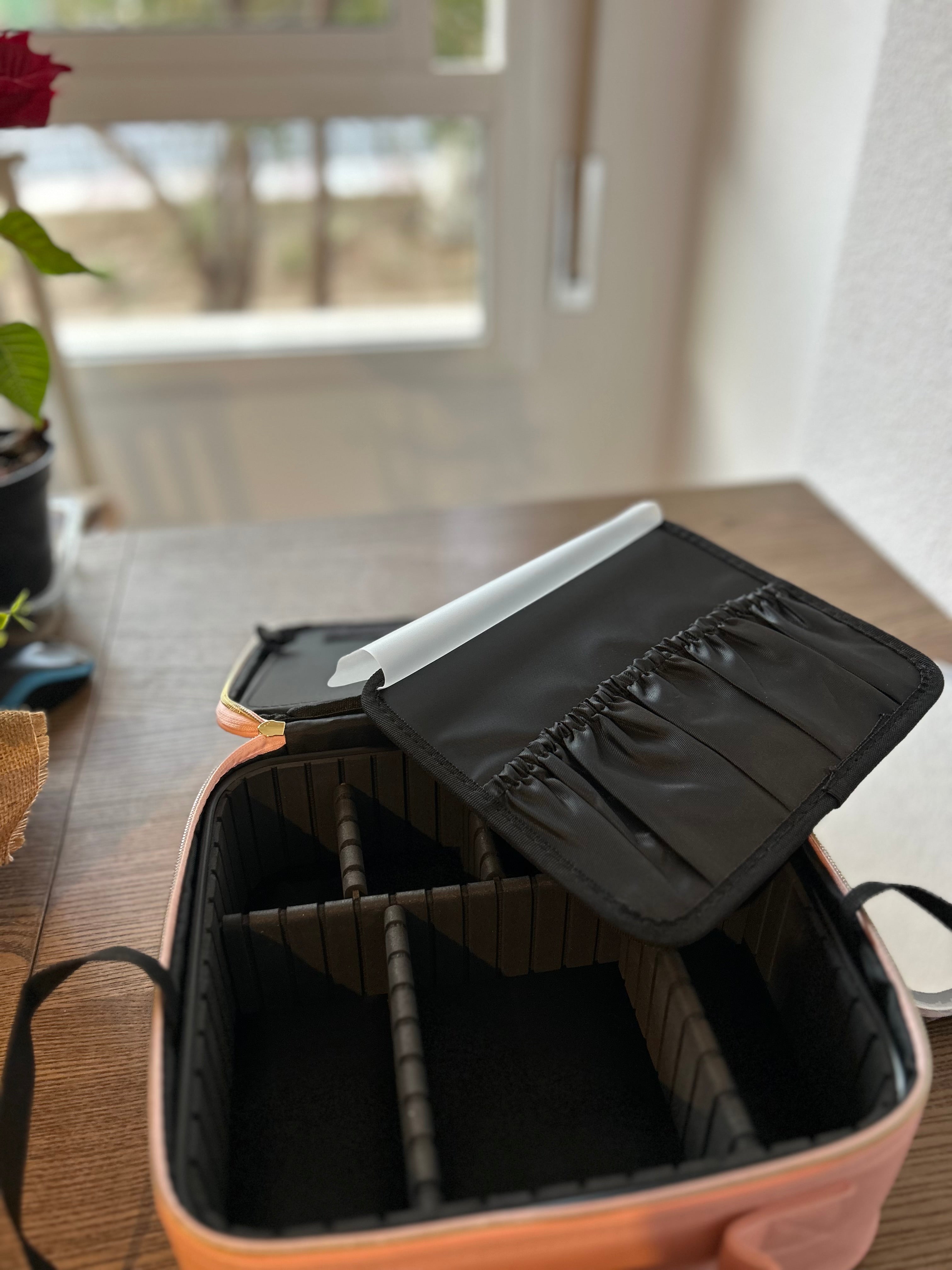 Organizador de maquillaje con espejo